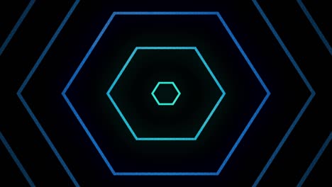 beautiful abstract circular tunnel with blue and magenta color light lines.