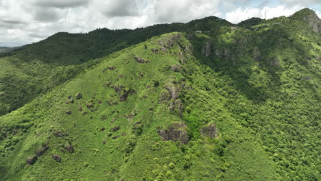 Mountain-At-Cayey-Puerto-Rico-On-A-Sunny-Blue-Sky-Day-Tetas-De-Cayey-And-El-Cerro-2