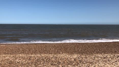 der strand von felixstowe in suffolk, großbritannien. 22.07.21