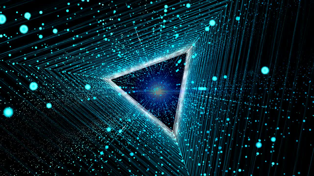 fondo de gráficos de movimiento abstractos con líneas de puntos y luz