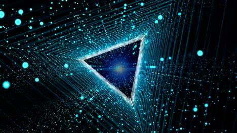 fondo de gráficos de movimiento abstractos con líneas de puntos y luz