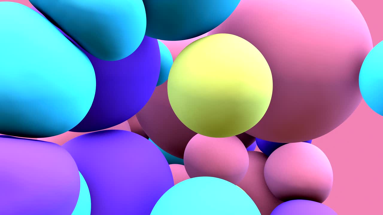 Colorful balloon floating in motion