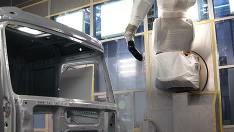 robot painting a truck's cab