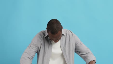 man posing in studio