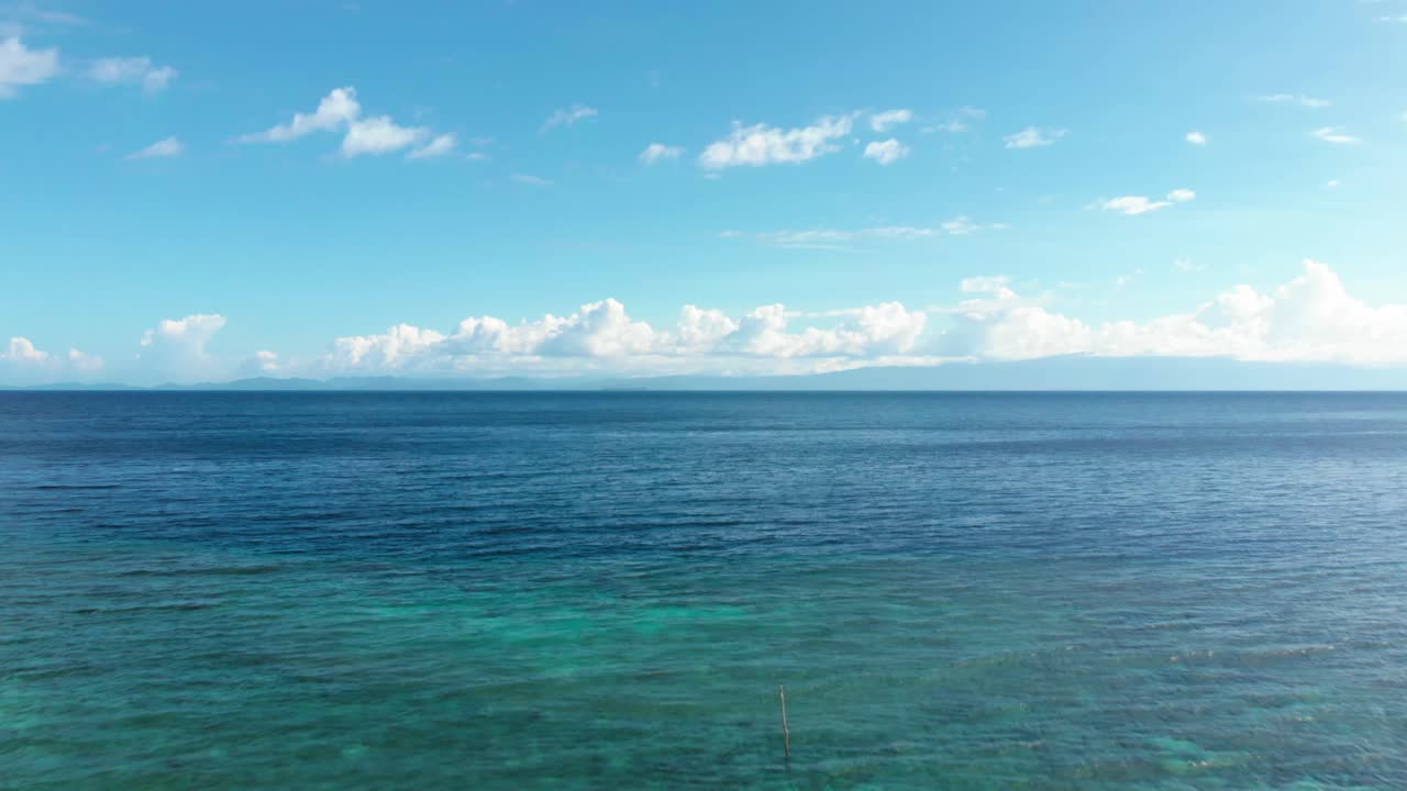 인도네시아의 라자 암파트 (raja ampat) 에서 촬영된 드론.