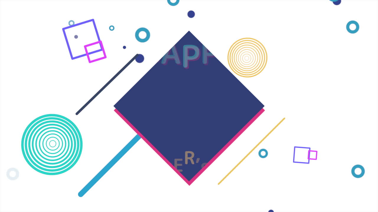 el día de los padres con el colorido patrón geométrico de memphis