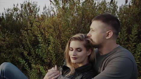 couple in love outdoors