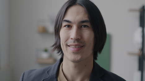 smiling asian man portrait