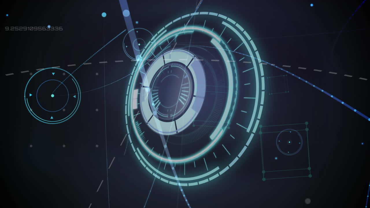 Animation of scope scanning and network of connections