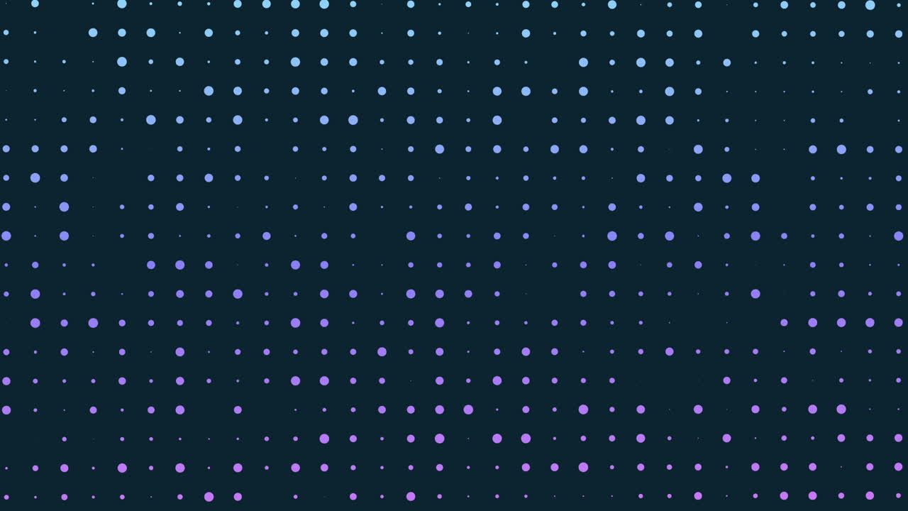 Grid of dots on dark background with missing elements