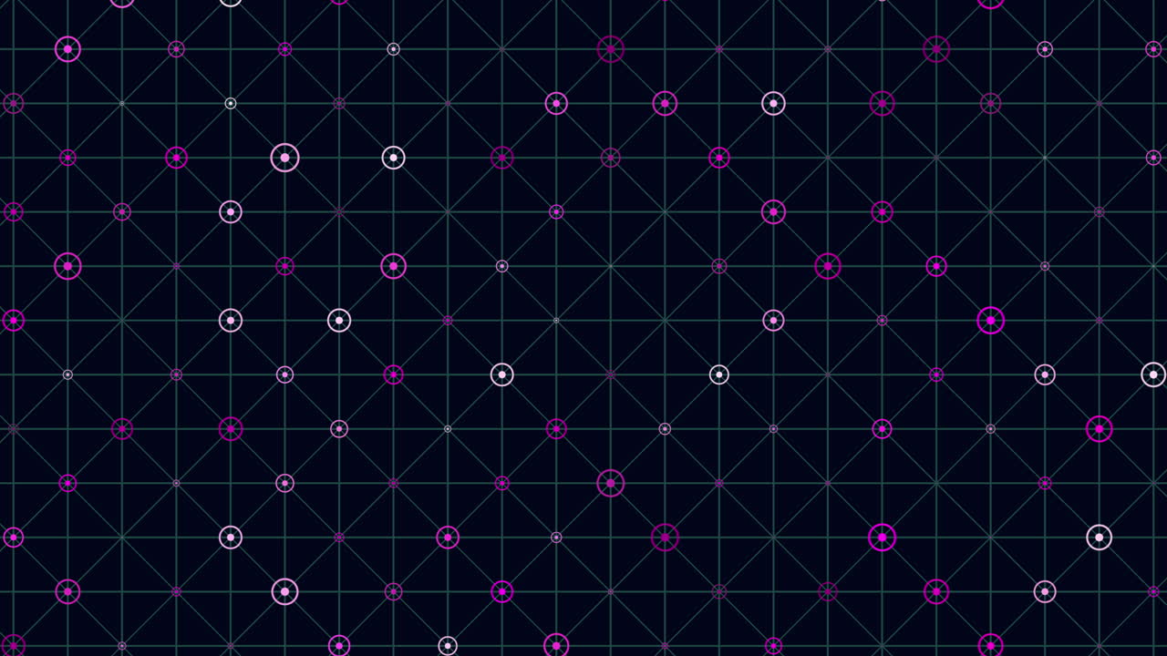 Seamless 3d blue dot pattern on black background