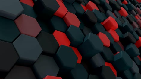 4k abstract tech grilla de panal de miel. animación en 3d.