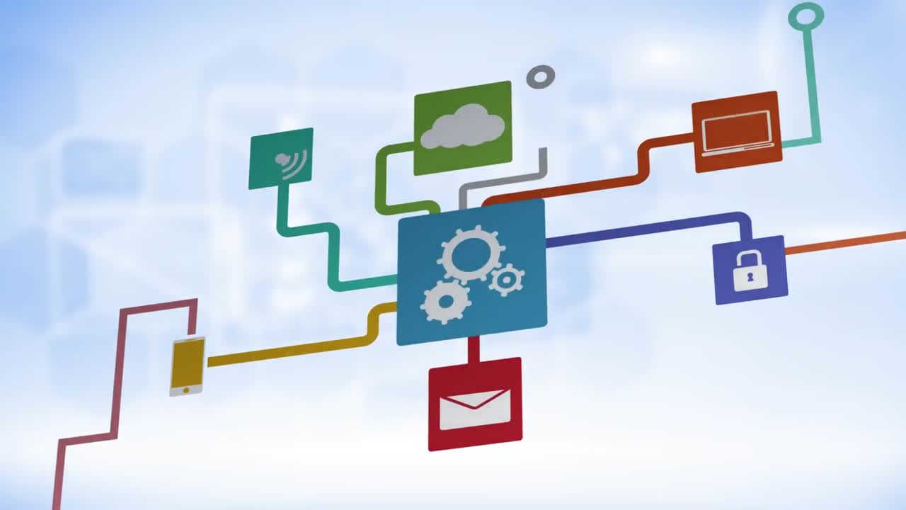 연결 네트워크의 애니메이션