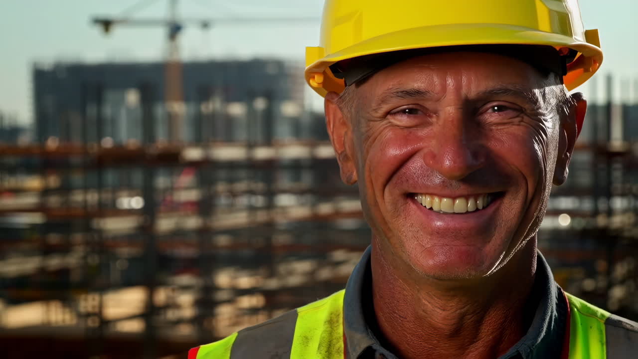 Retrato de un trabajador de la construcción