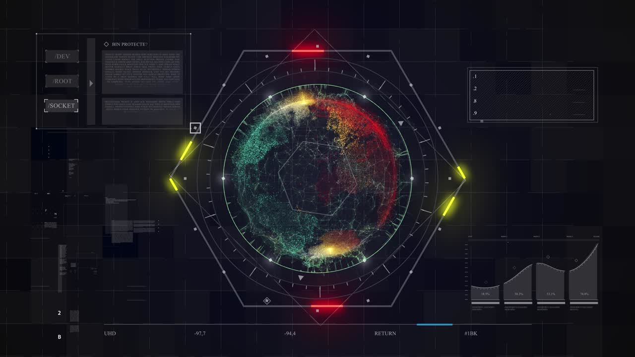 hi 기술 추상적인 배경 4k