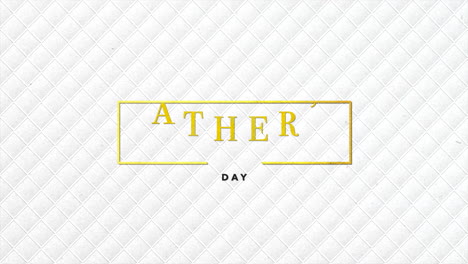 fathers day text with gold lines on cubes pattern