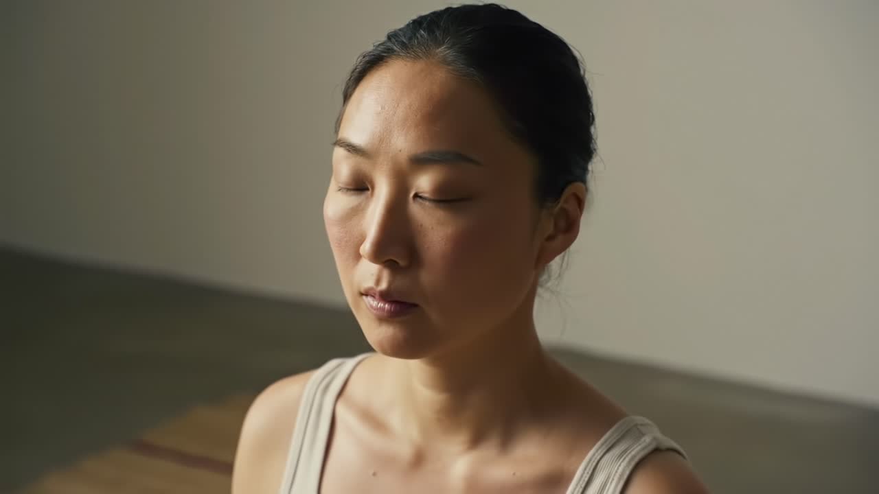 A Serene Reflection: Captivating Moments of Meditation and Inner Peace in a Calm Environment