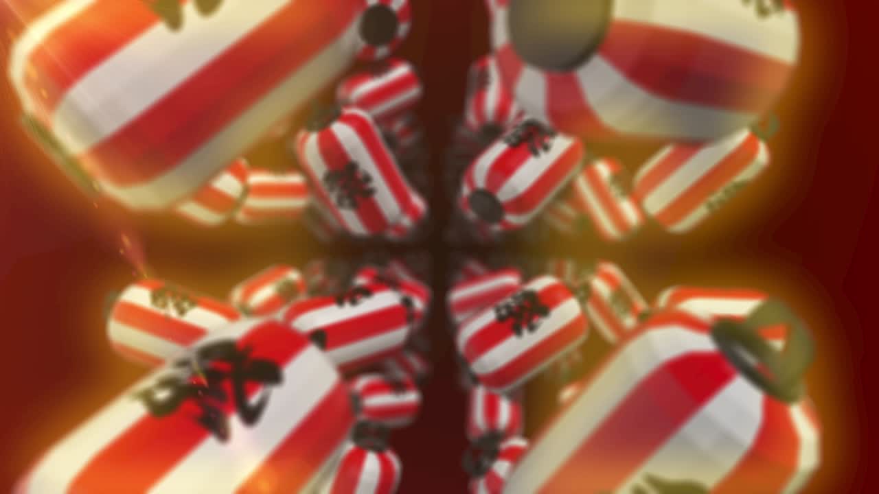 일본 중국 빛 랜턴 페스티벌 루프 애니메이션