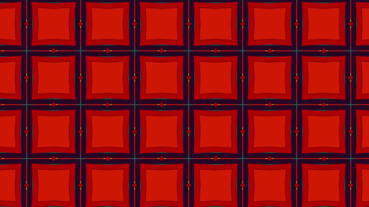 hermoso patrón de bucle sin costuras geométrico rojo, verde y negro, fondo sin fin de adorno elegante decorativo geométrico en movimiento