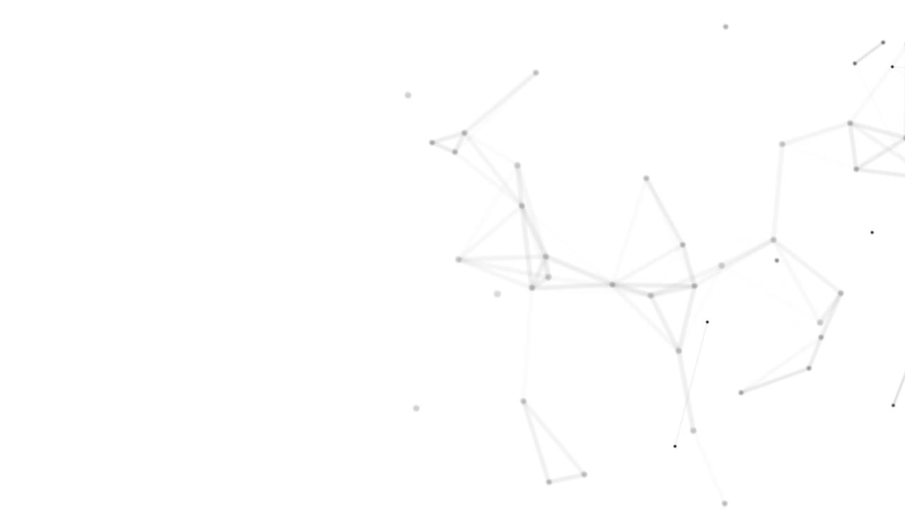 Plexus fantasy abstract technology. Abstract geometric background with moving lines, dots and triangles. Science. Medicine and technology. Loop animations