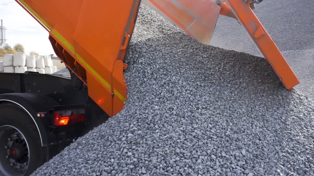 Dump Truck Loading Gravel