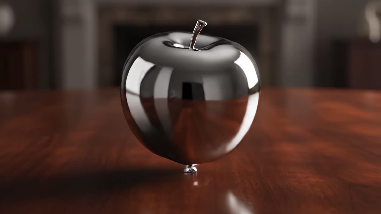Chrome Apple Still Life