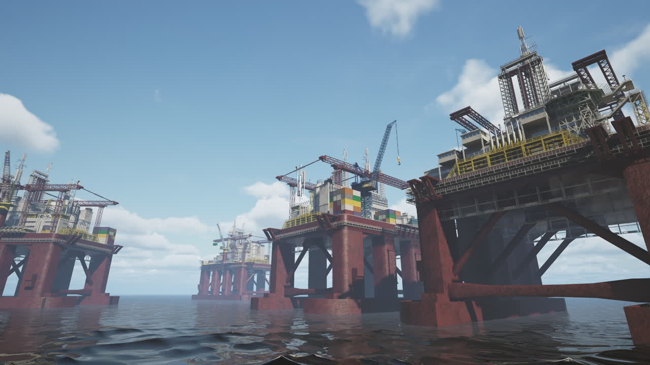 Extraterrestrial mining outpost used for extracting valuable materials