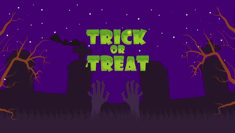 escena oscura de halloween con manos de zombies en el cementerio