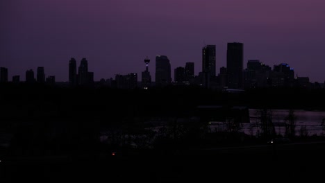 Evening-timelapse-of-cityscape---highway