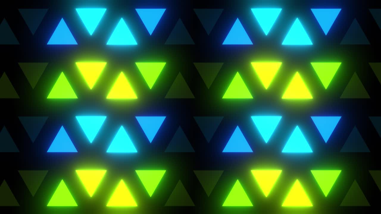 Neon Triangles Pattern