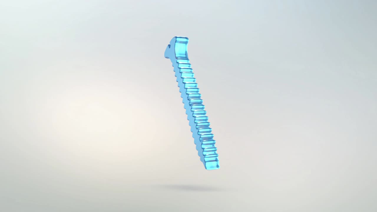 알파 채널과 함께 나사 아이콘의 애니메이션. 회전 고립 나사