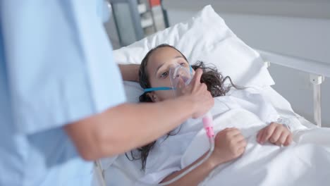 Portrait-of-diverse-doctor-and-surgeons-working-in-hospital-with-patients-in-slow-motion