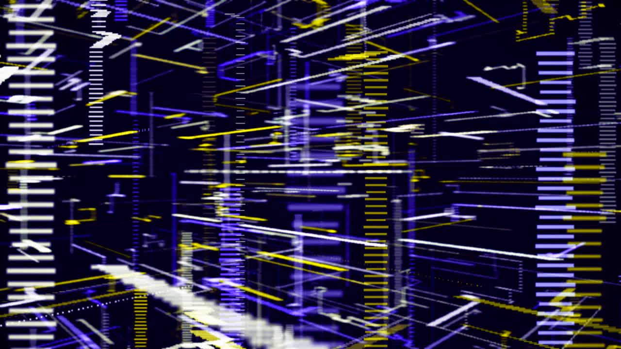 paisaje urbano digital abstracto