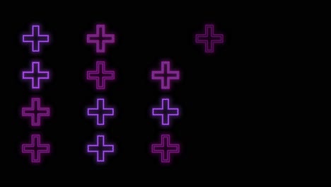 Neon-purple-crosses-pattern