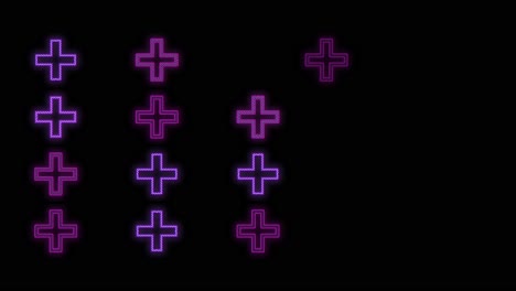 neon purple crosses pattern