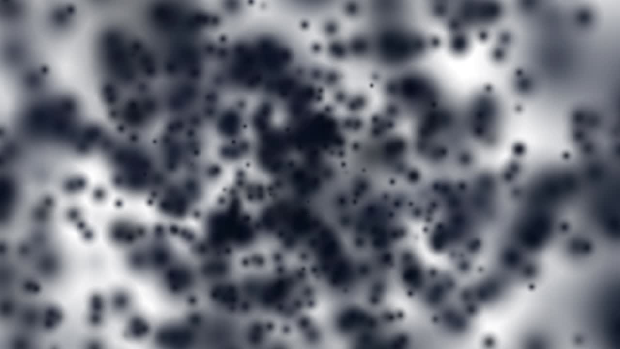 círculos borrosos bokeh volando sobre fondo blanco. animación de movimiento de círculos borrados. efecto desfocado. composición horizontal, calidad de video 4k