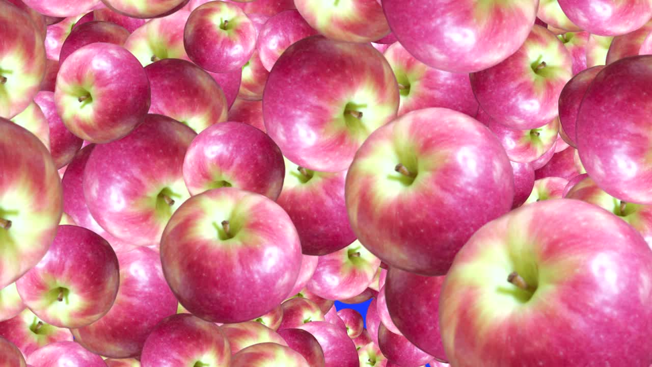 사과가 떨어지는 애니메이션 배경 요소 루프