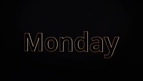 monday text graphic design