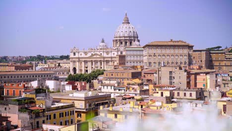 vatican city. rome skyline at the city center with panoramic view of famous landmark of ancient rome architecture and italian culture and monuments. italy