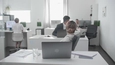 people work at the office