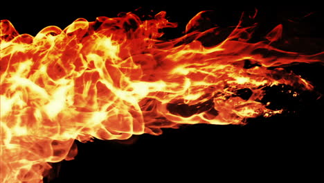 fire against black background