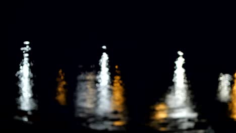 lighting reflection in lake water. loop