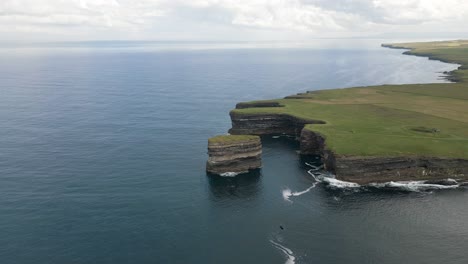 downpatrick head aerial cinematic 4k footage county mayo - ireland