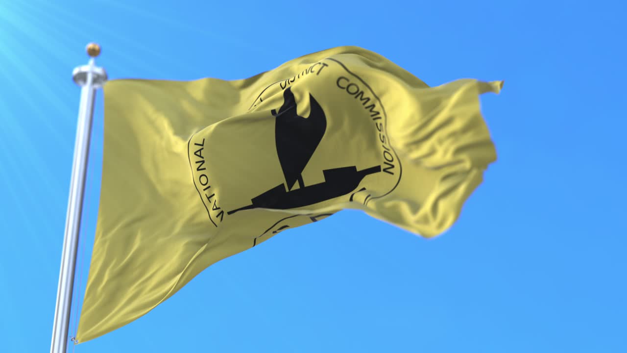 bandera de port moresby, ciudad capital de papúa nueva guinea, bucle