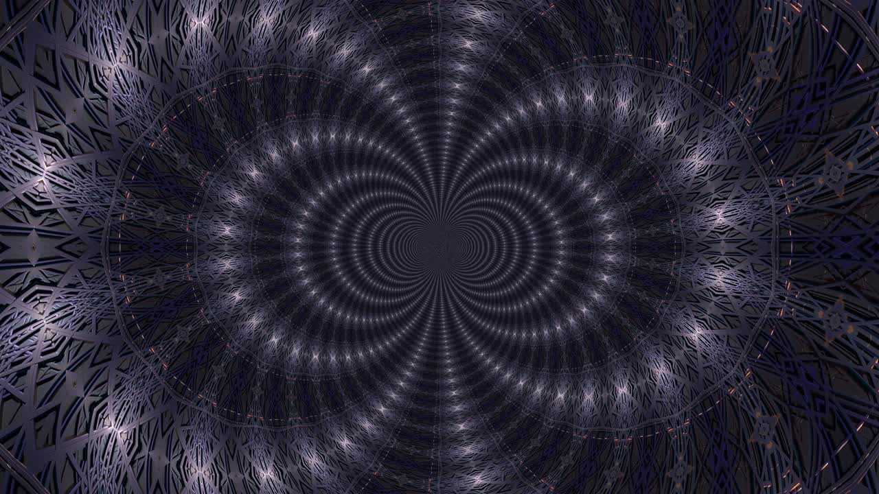 abstracto túnel caleidoscópico hecho de esferas