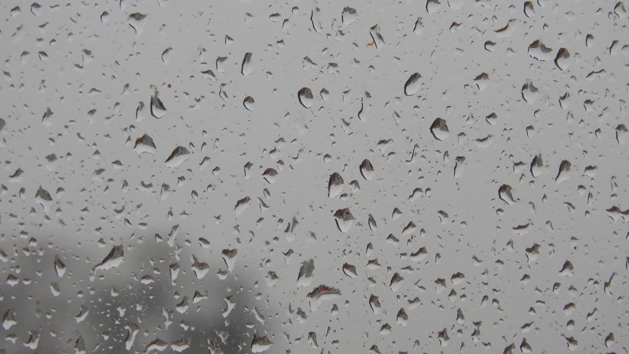 lluvia de verano en el cristal