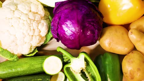 a vibrant display of assorted fresh vegetables