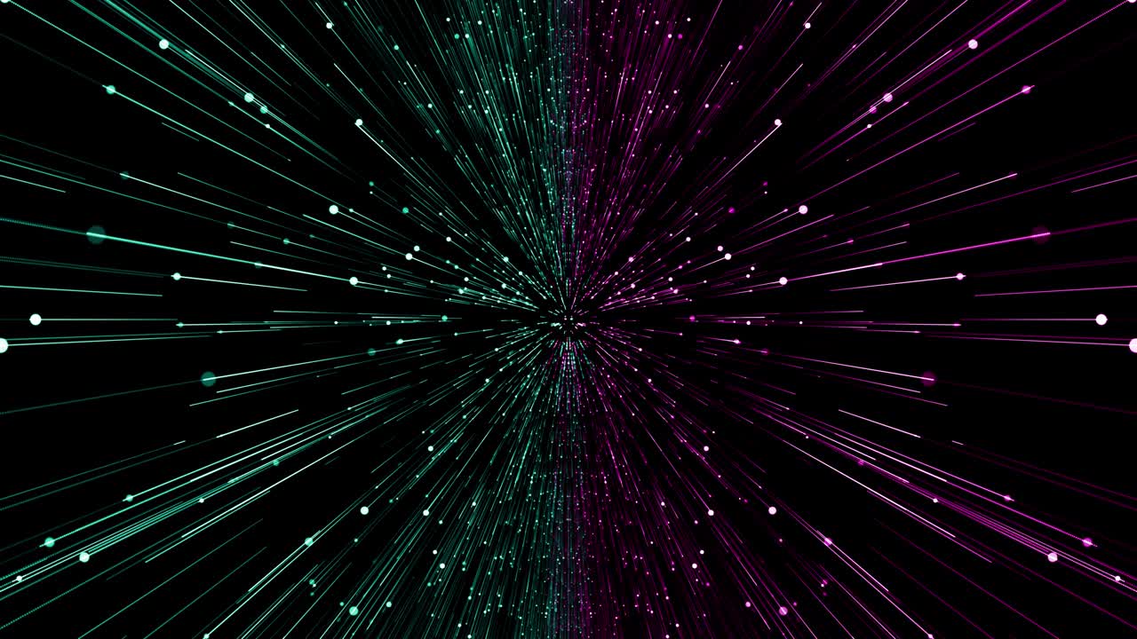 partículas verde rosa evento juego tráiler títulos escenario de concierto cinematográfico bucle de fondo