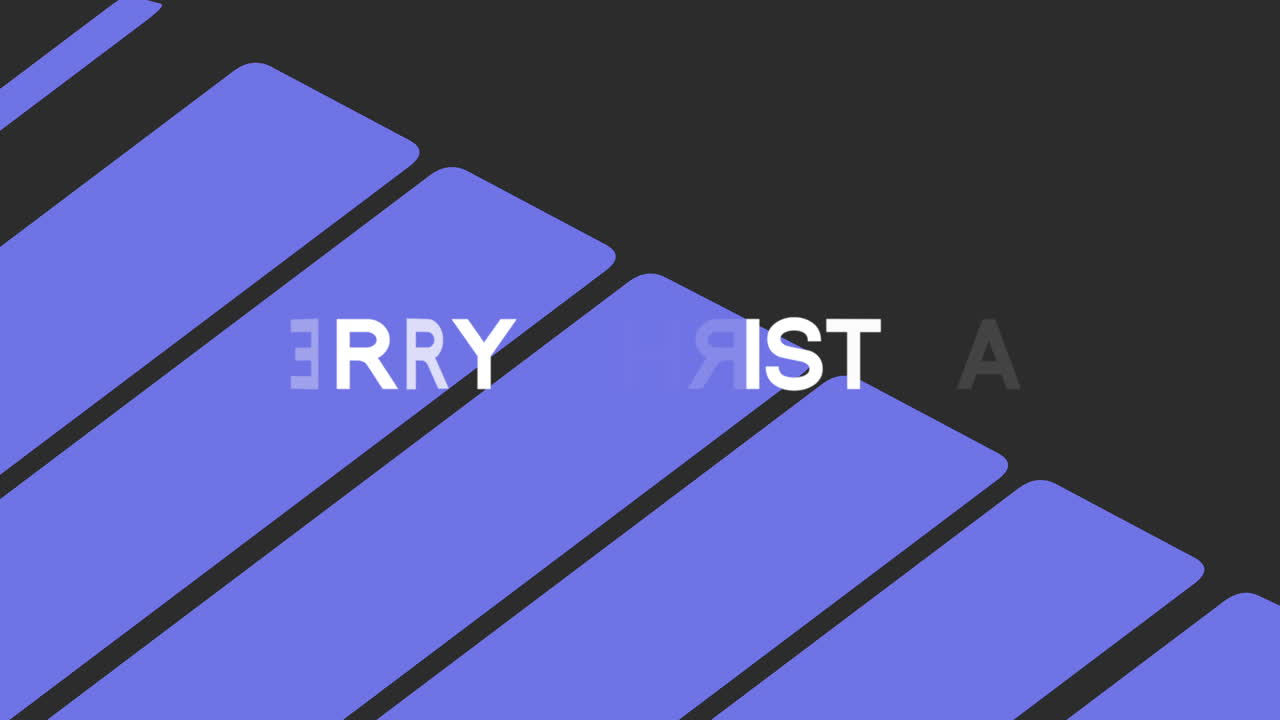 검은색 그라데이션에 파란색 줄무 ⁇ 가 있는 메리 크리스마스 텍스트