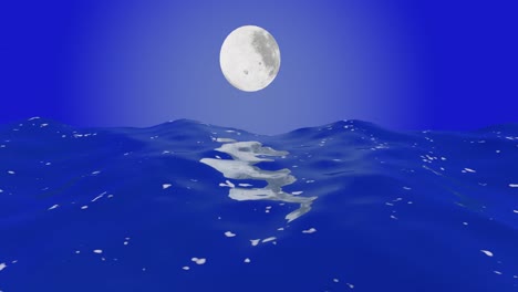 sea waves and night  moon0001-0250